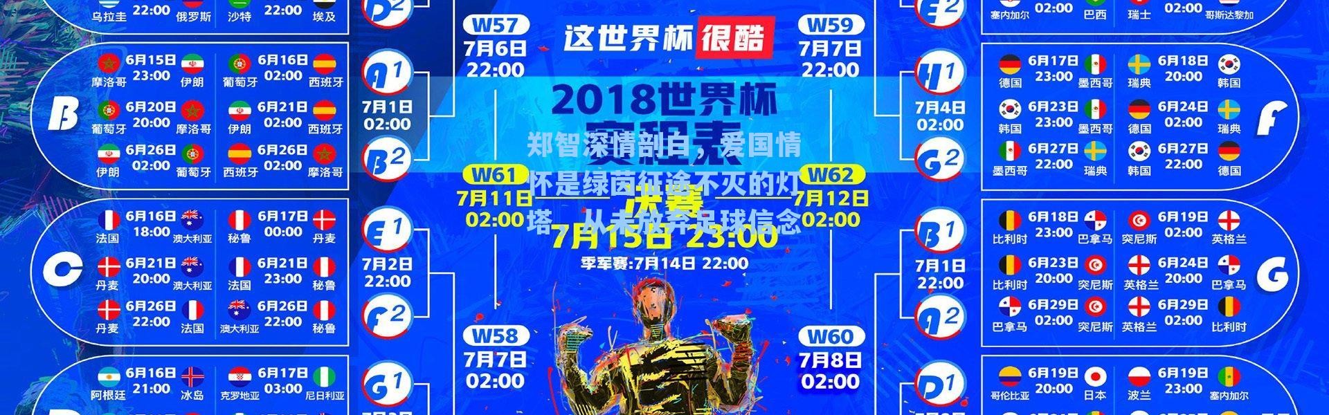 郑智深情剖白，爱国情怀是绿茵征途不灭的灯塔，从未放弃足球信念